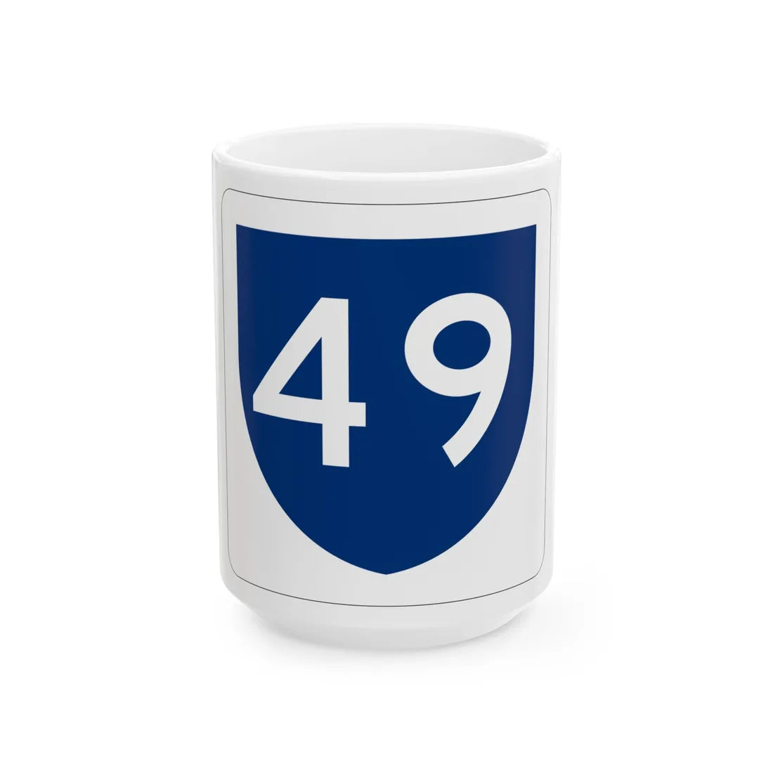 PR primary 49 (Puerto Rico) (Road Sign) White Coffee Mug 15oz - Go Mug Yourself