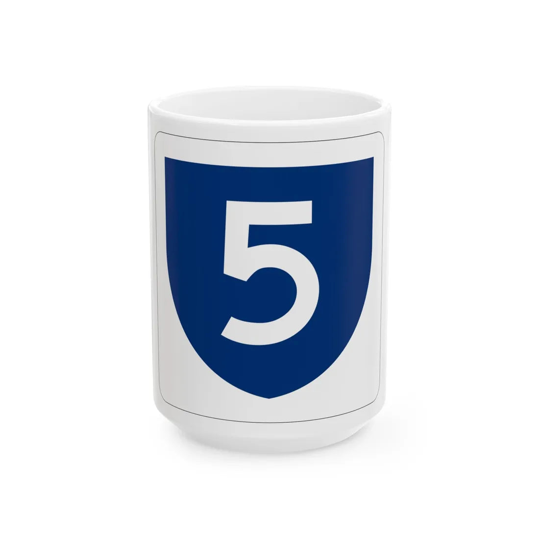 PR primary 5 (Puerto Rico) (Road Sign) White Coffee Mug 15oz - Go Mug Yourself