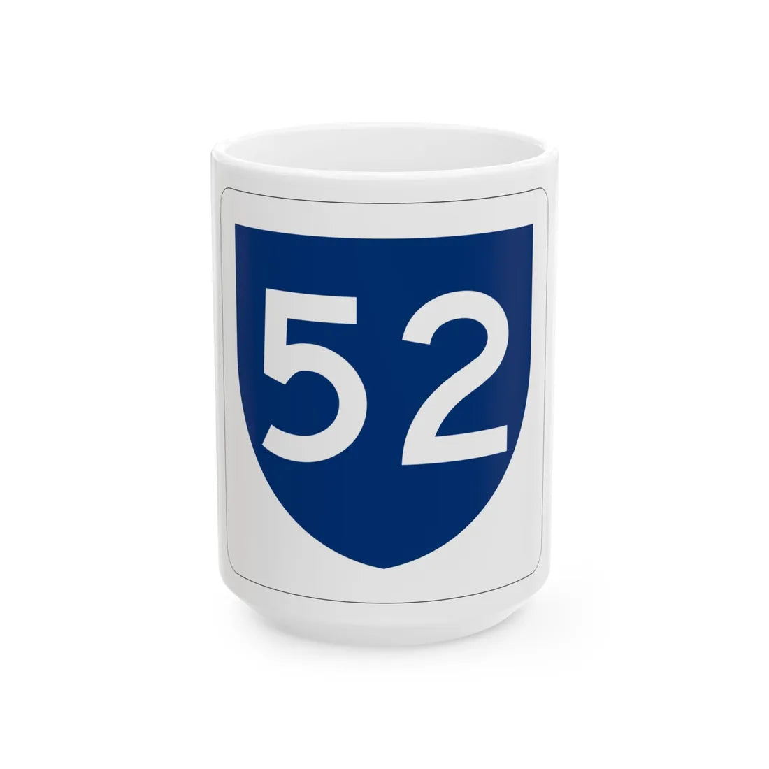 PR primary 52 (Puerto Rico) (Road Sign) White Coffee Mug 15oz - Go Mug Yourself