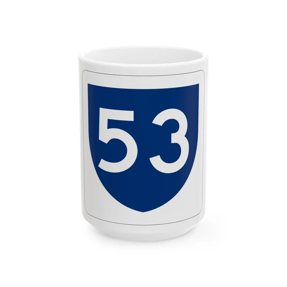 PR primary 53 (Puerto Rico) (Road Sign) White Coffee Mug 15oz - Go Mug Yourself