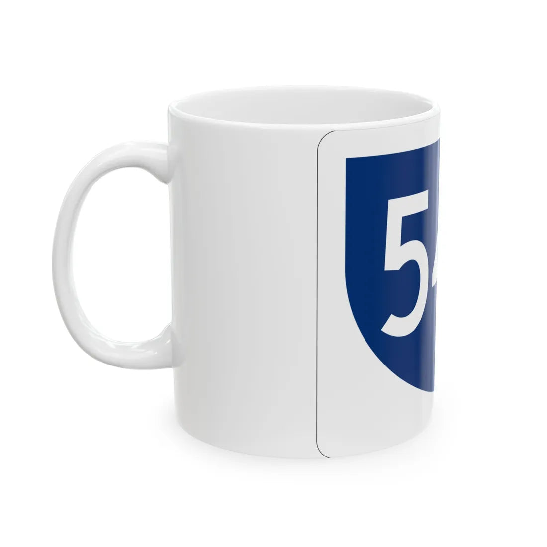 PR primary 54R (Puerto Rico) (Road Sign) White Coffee Mug - Go Mug Yourself
