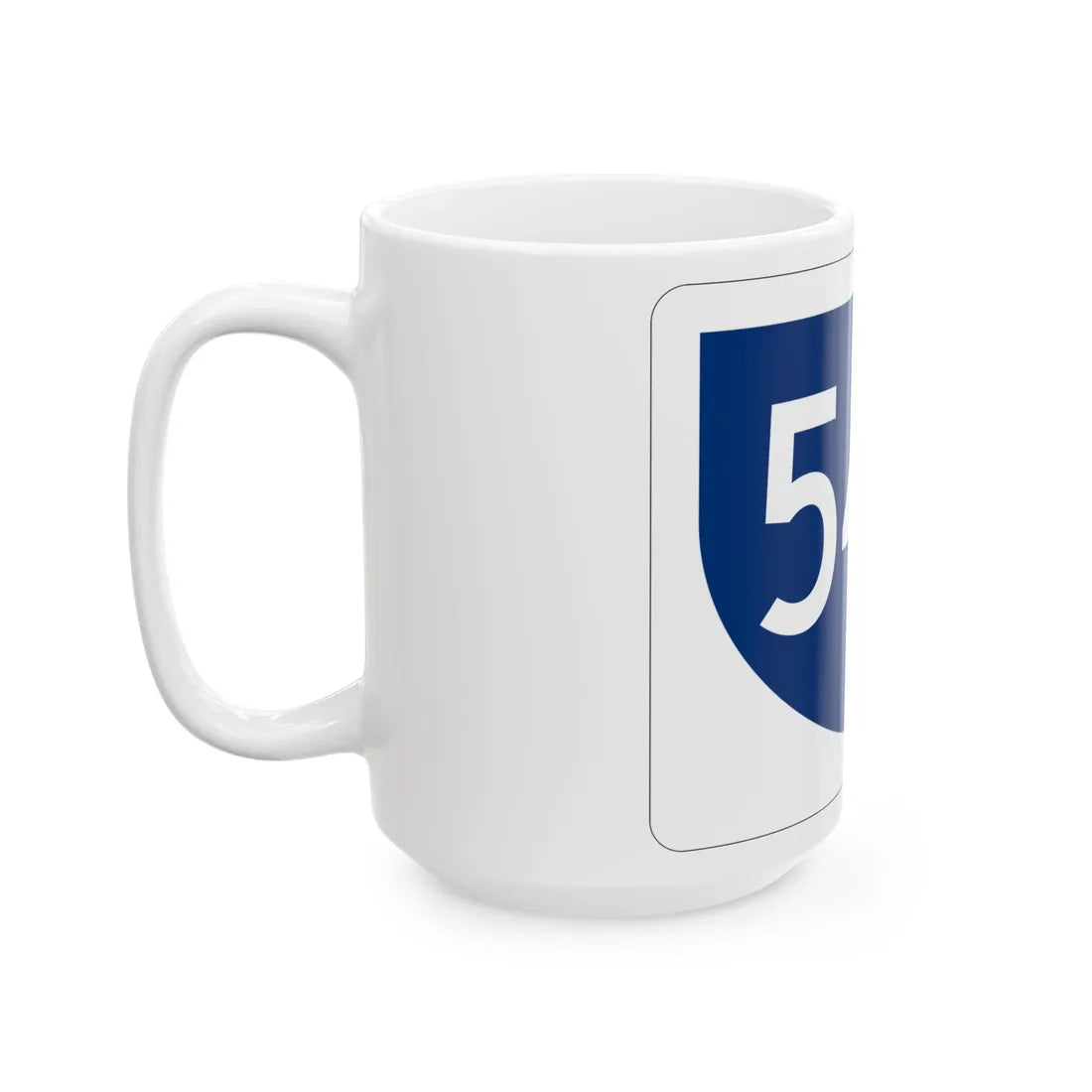 PR primary 54R (Puerto Rico) (Road Sign) White Coffee Mug - Go Mug Yourself