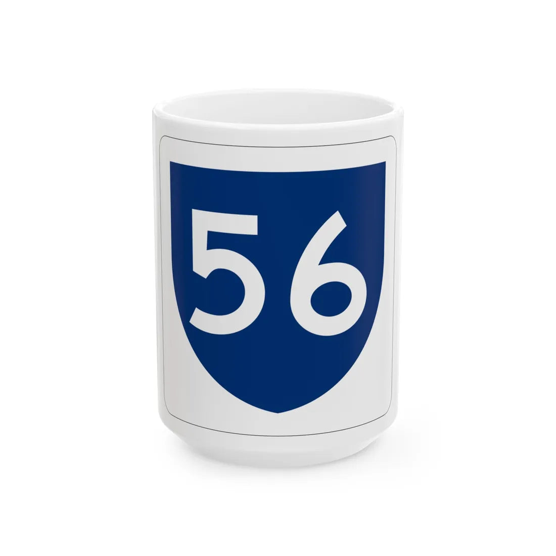 PR primary 56 (Puerto Rico) (Road Sign) White Coffee Mug 15oz - Go Mug Yourself