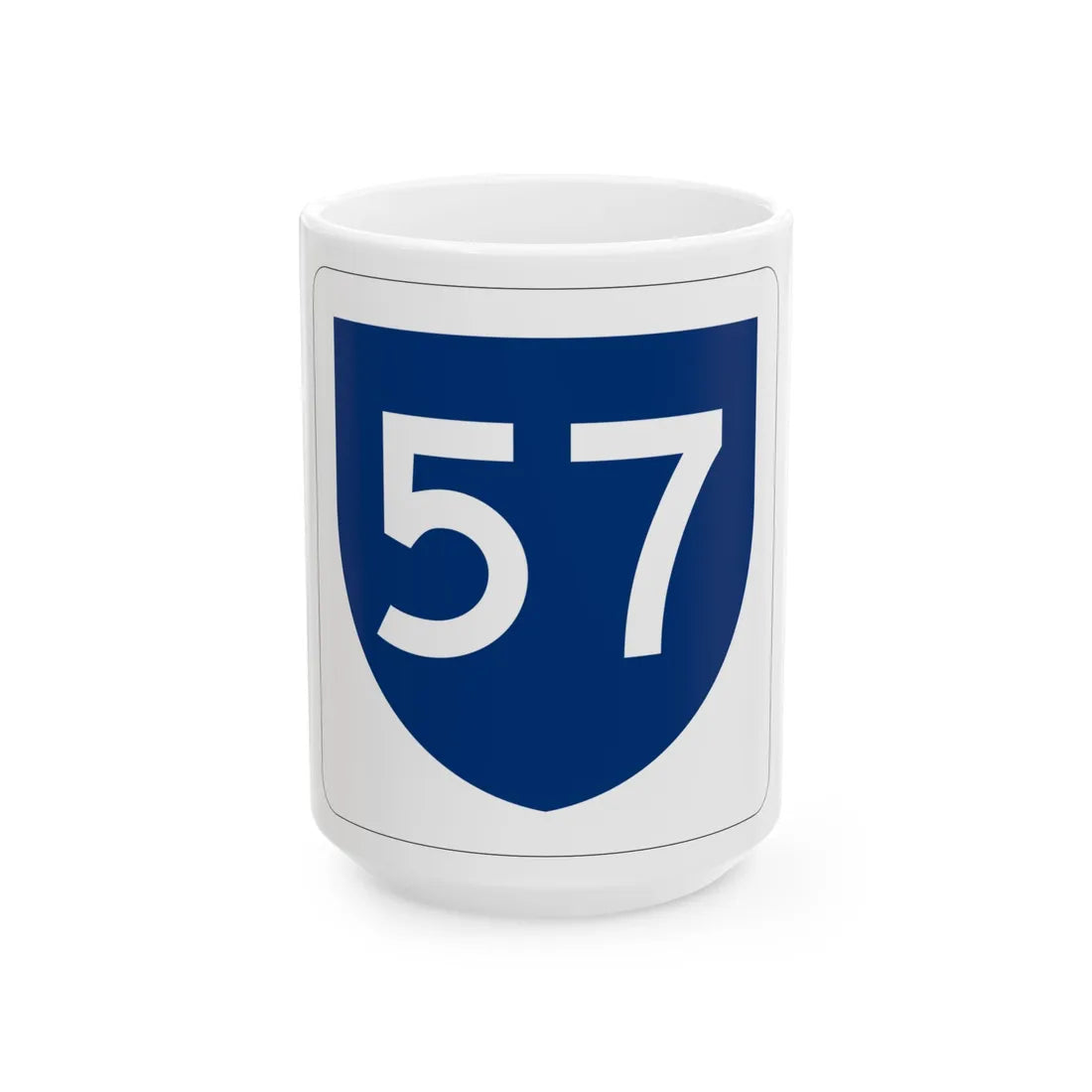 PR primary 57 (Puerto Rico) (Road Sign) White Coffee Mug 15oz - Go Mug Yourself