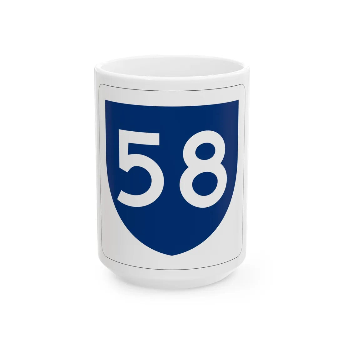 PR primary 58 (Puerto Rico) (Road Sign) White Coffee Mug 15oz - Go Mug Yourself