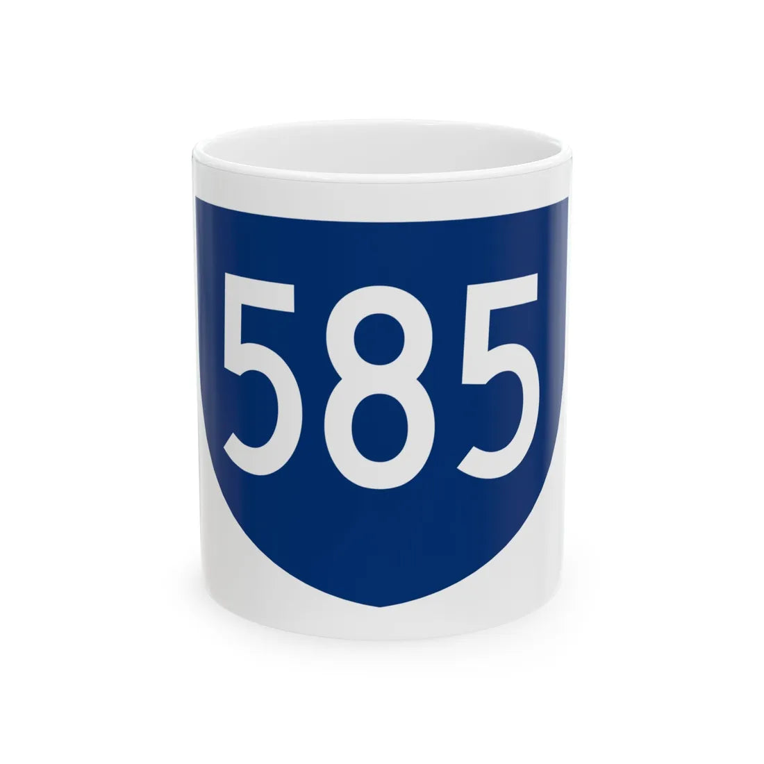 PR primary 585 (Puerto Rico) (Road Sign) White Coffee Mug 11oz - Go Mug Yourself