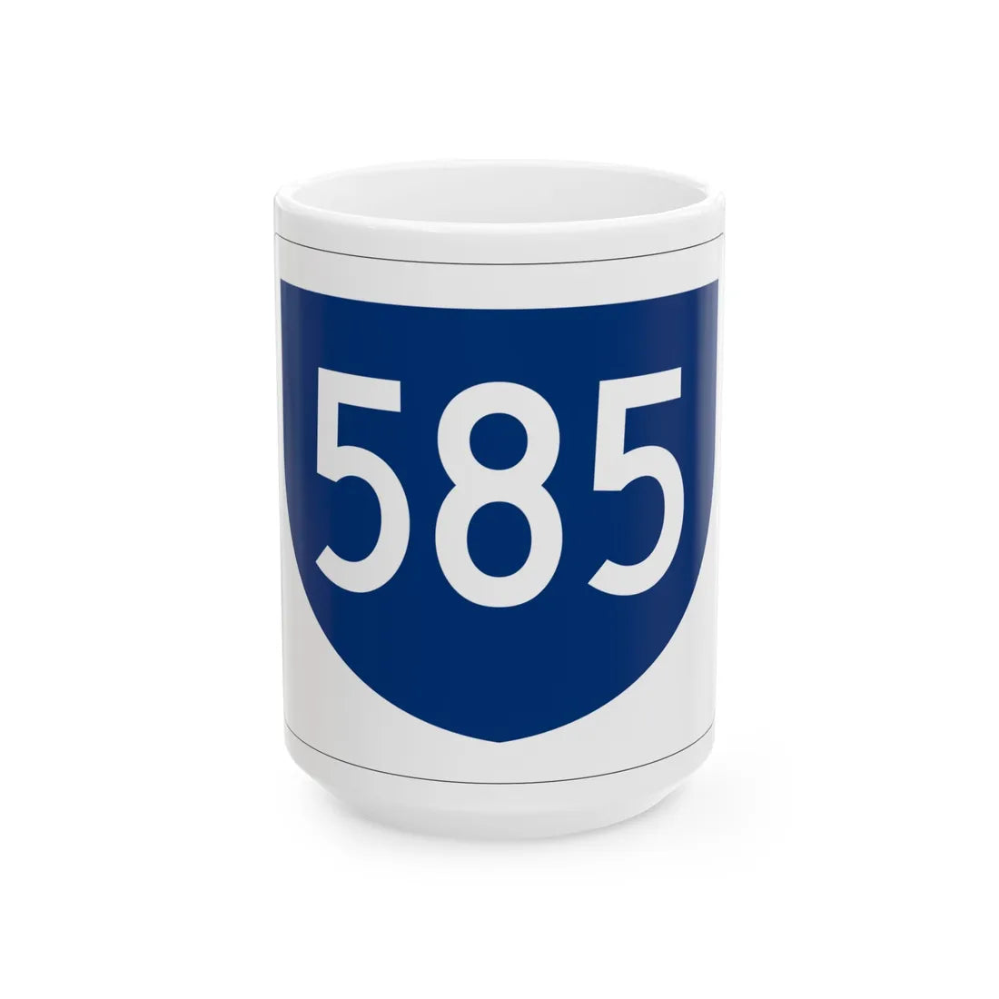 PR primary 585 (Puerto Rico) (Road Sign) White Coffee Mug 15oz - Go Mug Yourself
