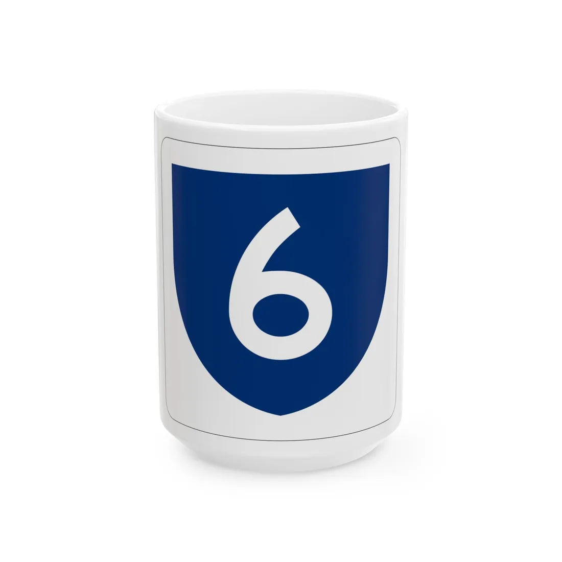 PR primary 6 (Puerto Rico) (Road Sign) White Coffee Mug 15oz - Go Mug Yourself