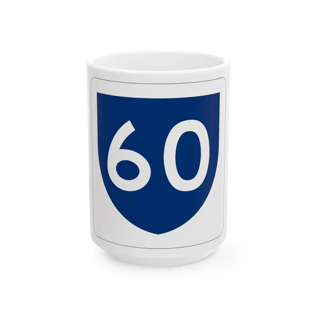 PR primary 60 (Puerto Rico) (Road Sign) White Coffee Mug 15oz - Go Mug Yourself