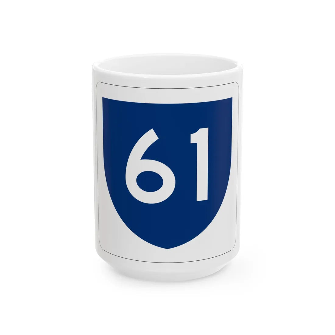 PR primary 61 (Puerto Rico) (Road Sign) White Coffee Mug 15oz - Go Mug Yourself
