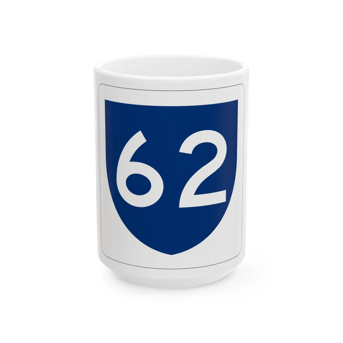 PR primary 62 (Puerto Rico) (Road Sign) White Coffee Mug 15oz - Go Mug Yourself