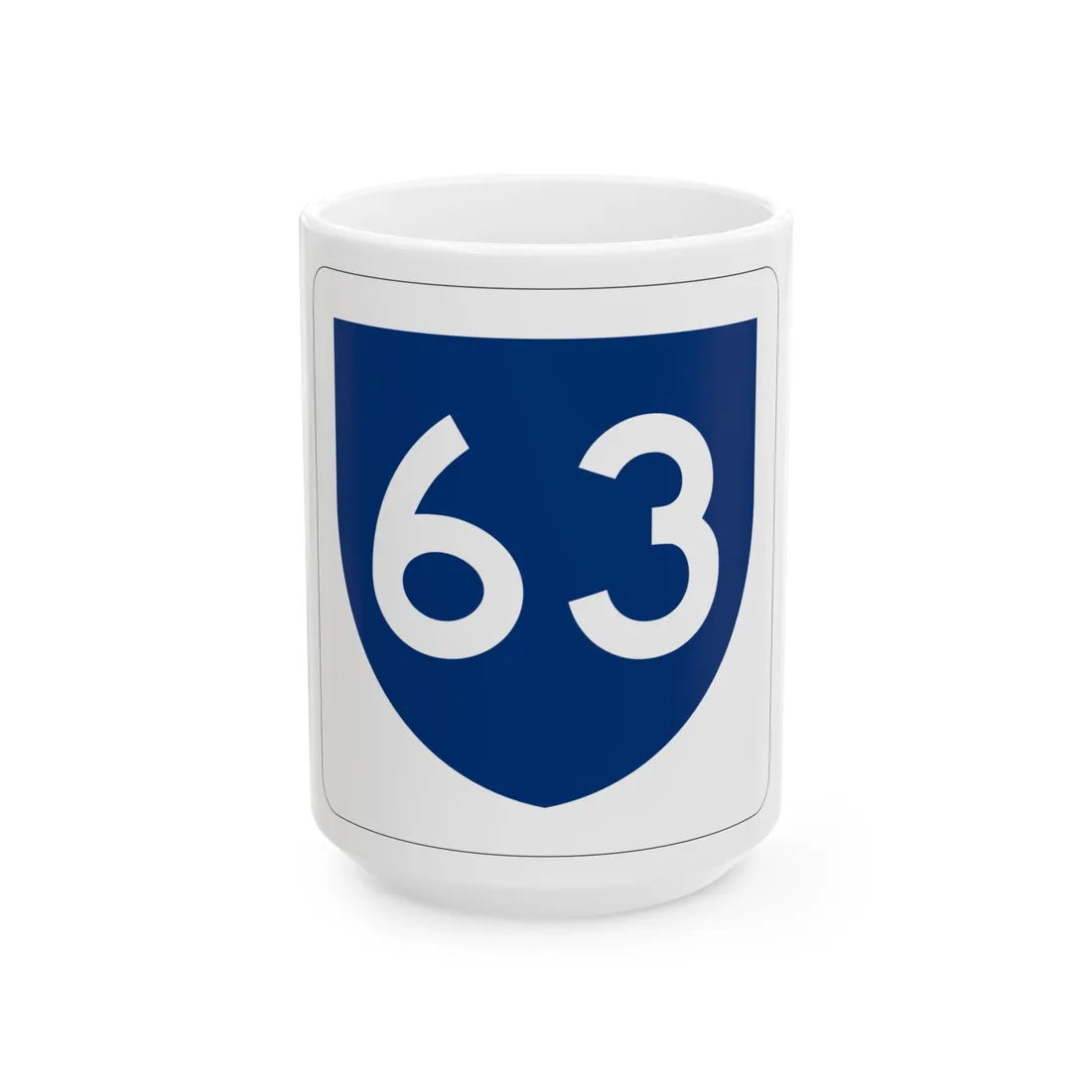 PR primary 63 (Puerto Rico) (Road Sign) White Coffee Mug 15oz - Go Mug Yourself