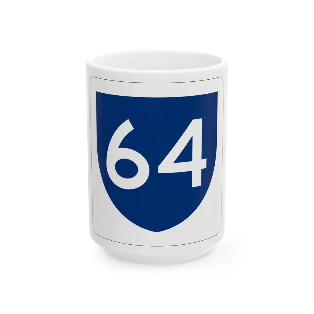 PR primary 64 (Puerto Rico) (Road Sign) White Coffee Mug 15oz - Go Mug Yourself