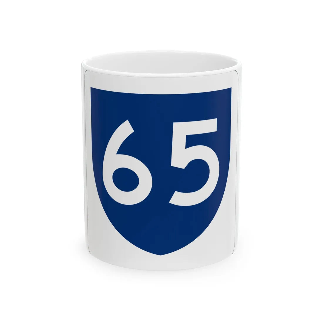 PR primary 65 (Puerto Rico) (Road Sign) White Coffee Mug 11oz - Go Mug Yourself