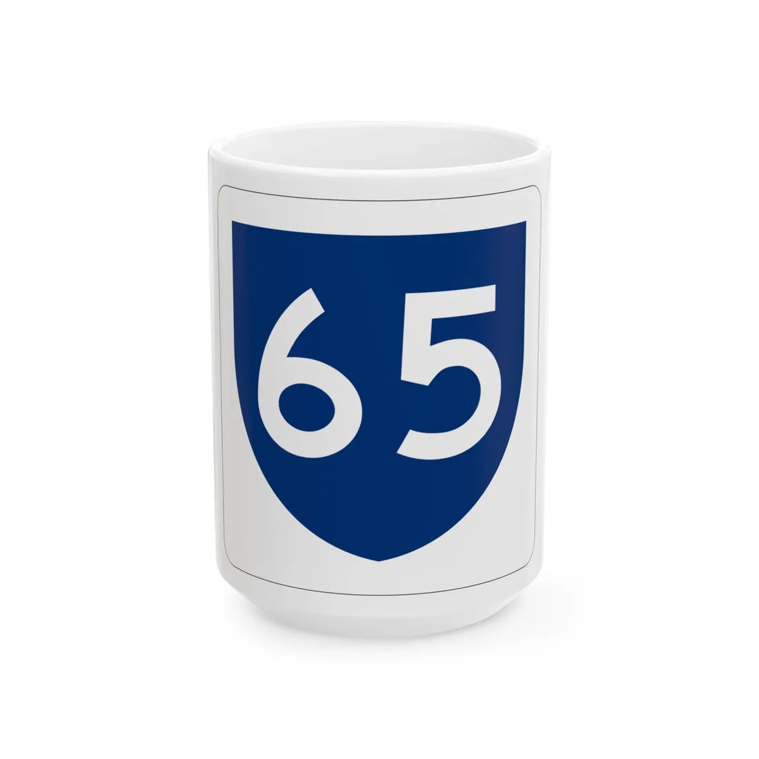 PR primary 65 (Puerto Rico) (Road Sign) White Coffee Mug 15oz - Go Mug Yourself