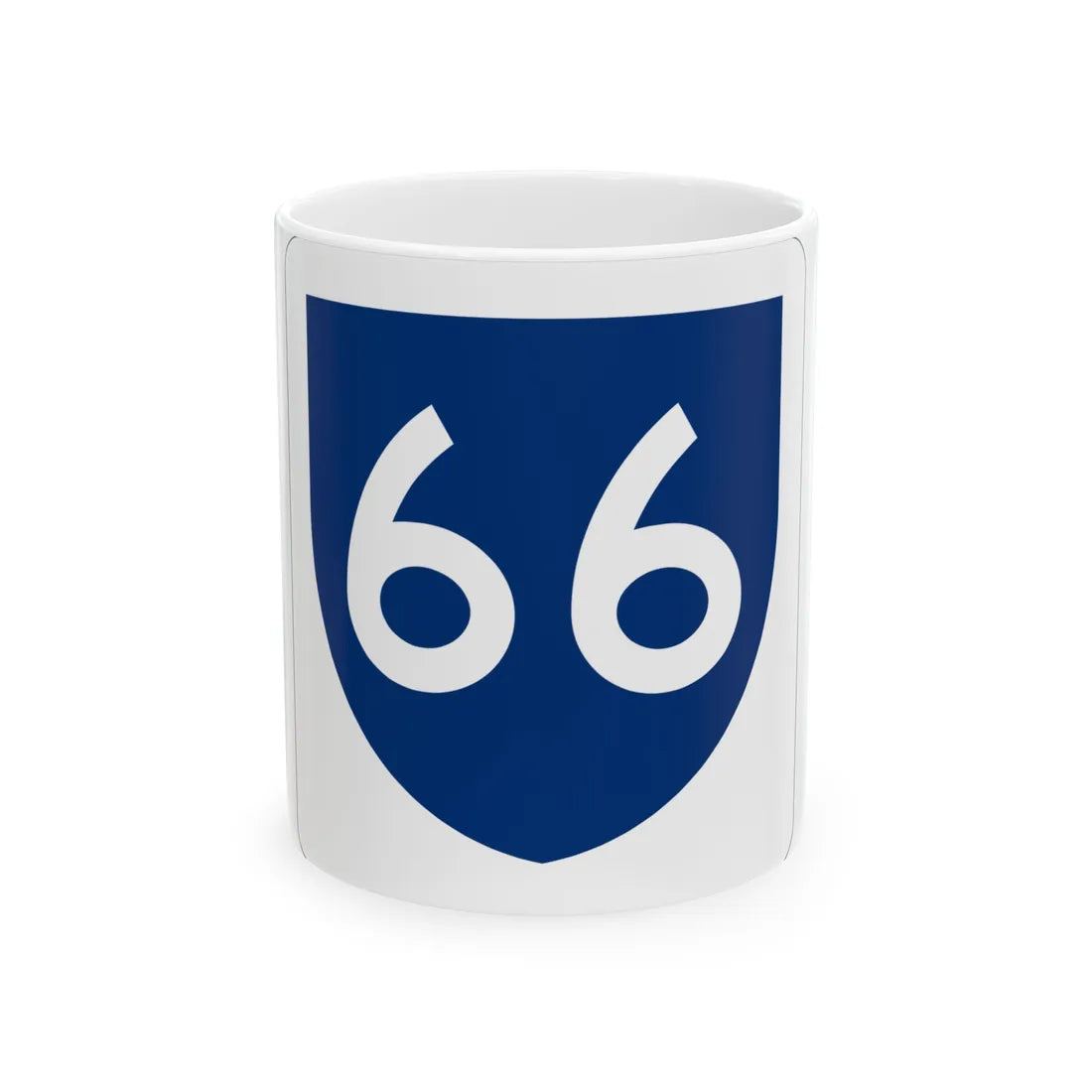 PR primary 66 (Puerto Rico) (Road Sign) White Coffee Mug 11oz - Go Mug Yourself