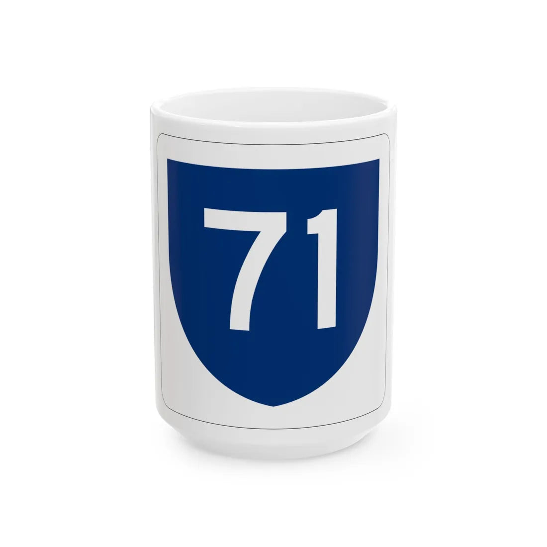 PR primary 71 (Puerto Rico) (Road Sign) White Coffee Mug 15oz - Go Mug Yourself