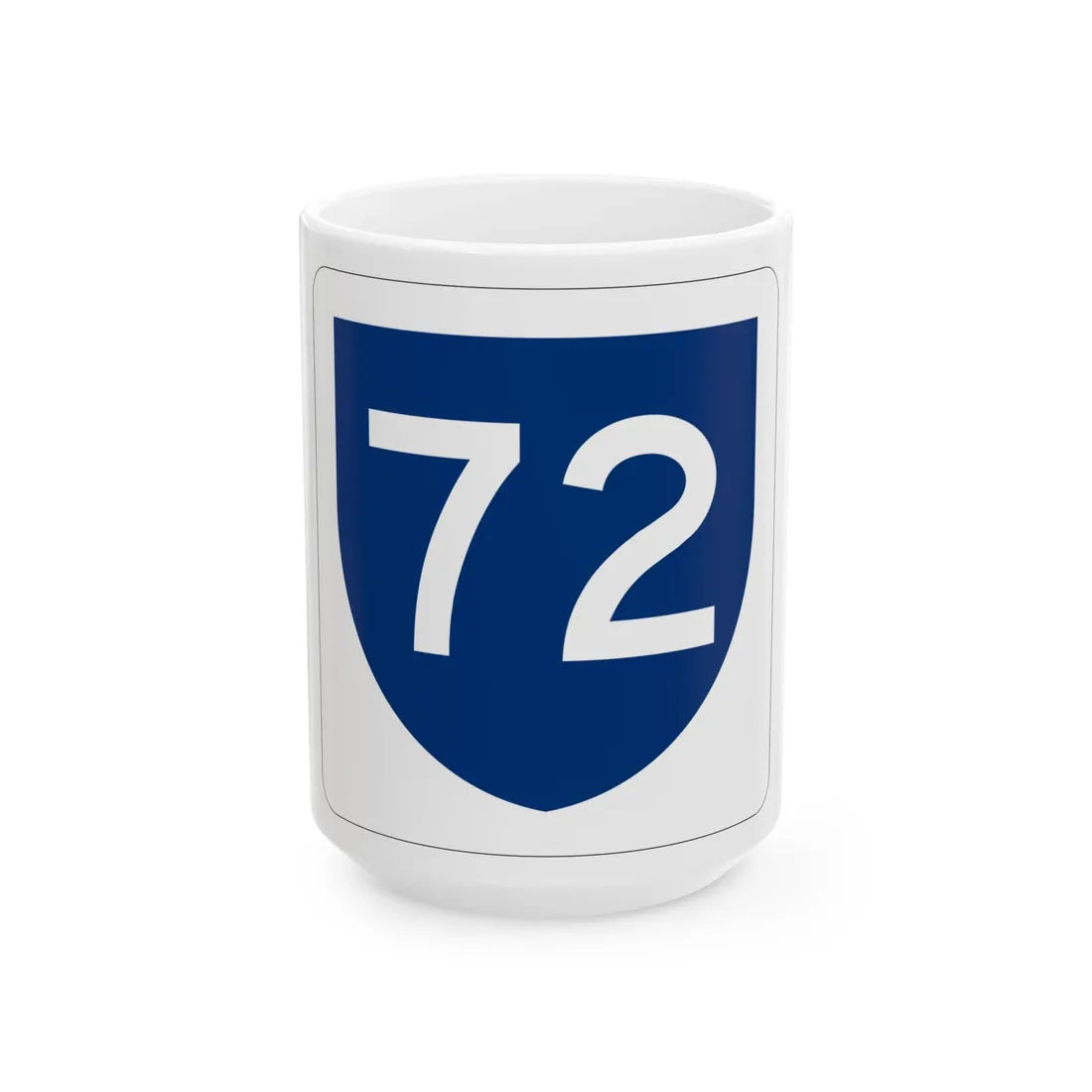 PR primary 72 (Puerto Rico) (Road Sign) White Coffee Mug 15oz - Go Mug Yourself