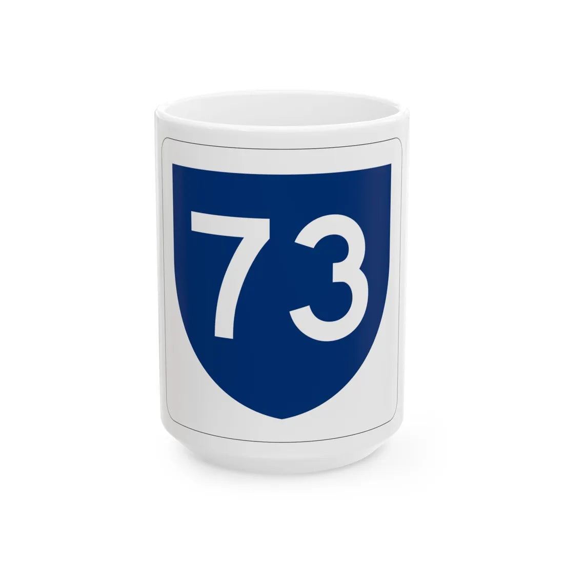 PR primary 73 (Puerto Rico) (Road Sign) White Coffee Mug 15oz - Go Mug Yourself
