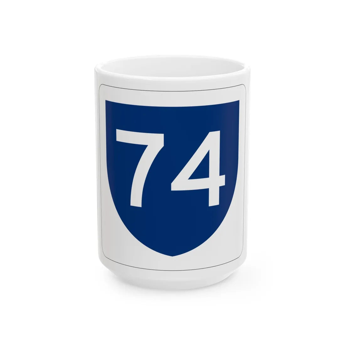 PR primary 74 (Puerto Rico) (Road Sign) White Coffee Mug 15oz - Go Mug Yourself