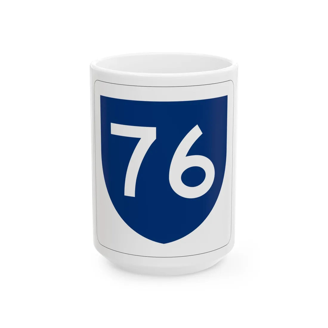 PR primary 76 (Puerto Rico) (Road Sign) White Coffee Mug 15oz - Go Mug Yourself