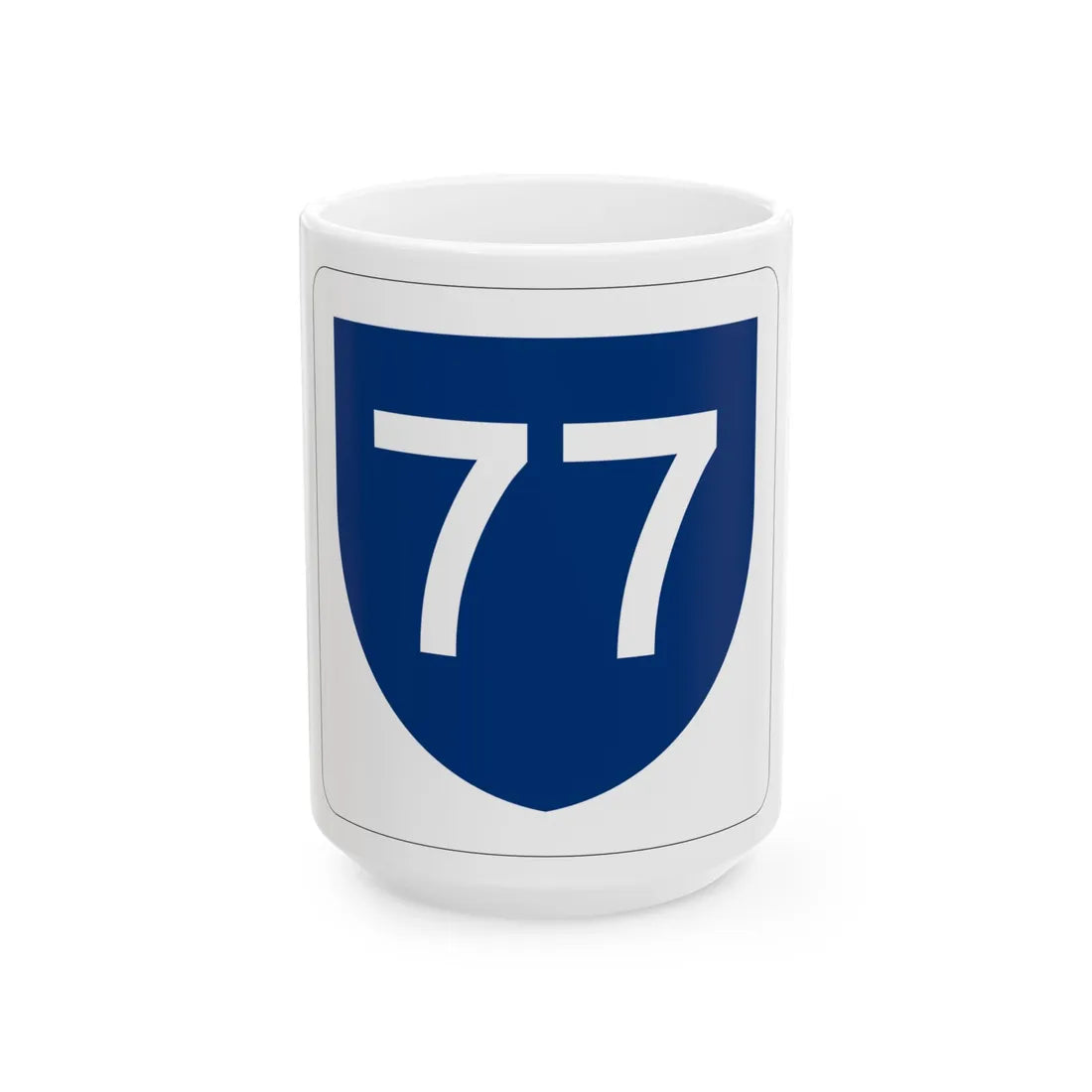 PR primary 77 (Puerto Rico) (Road Sign) White Coffee Mug 15oz - Go Mug Yourself