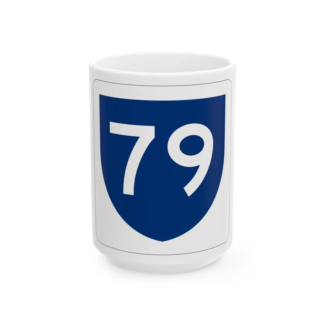 PR primary 79 (Puerto Rico) (Road Sign) White Coffee Mug 15oz - Go Mug Yourself