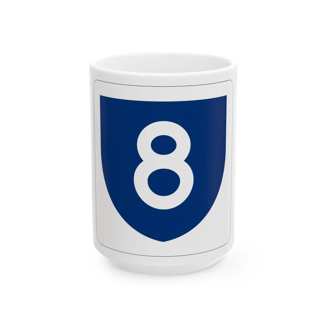 PR primary 8 (Puerto Rico) (Road Sign) White Coffee Mug 15oz - Go Mug Yourself