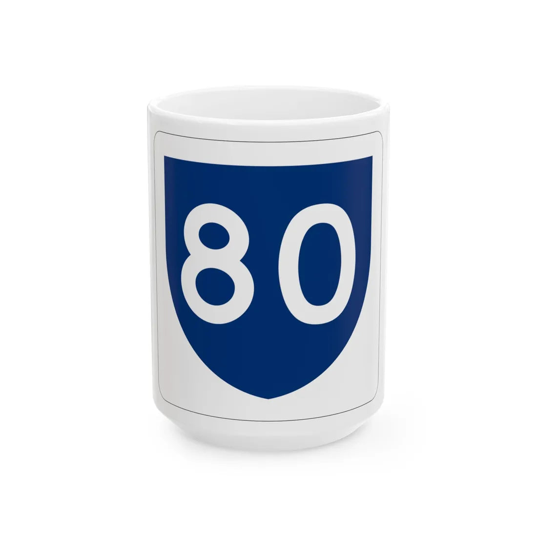 PR primary 80 (Puerto Rico) (Road Sign) White Coffee Mug 15oz - Go Mug Yourself