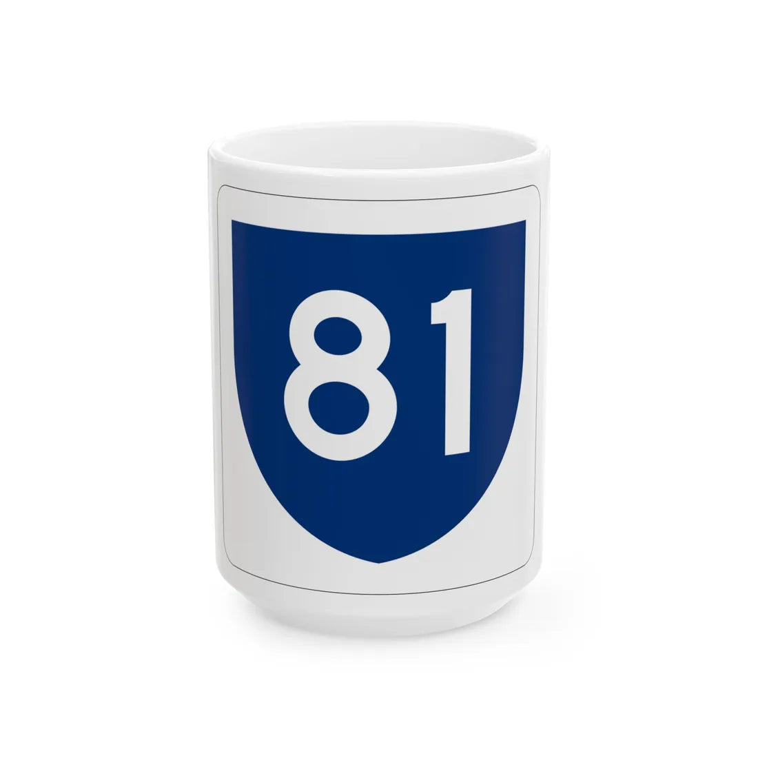 PR primary 81 (Puerto Rico) (Road Sign) White Coffee Mug 15oz - Go Mug Yourself