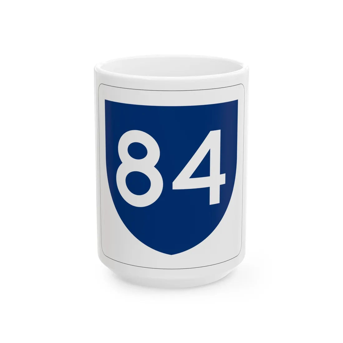 PR primary 84 (Puerto Rico) (Road Sign) White Coffee Mug 15oz - Go Mug Yourself