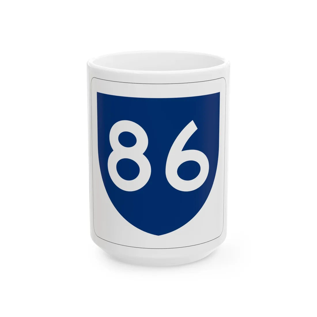 PR primary 86 (Puerto Rico) (Road Sign) White Coffee Mug 15oz - Go Mug Yourself