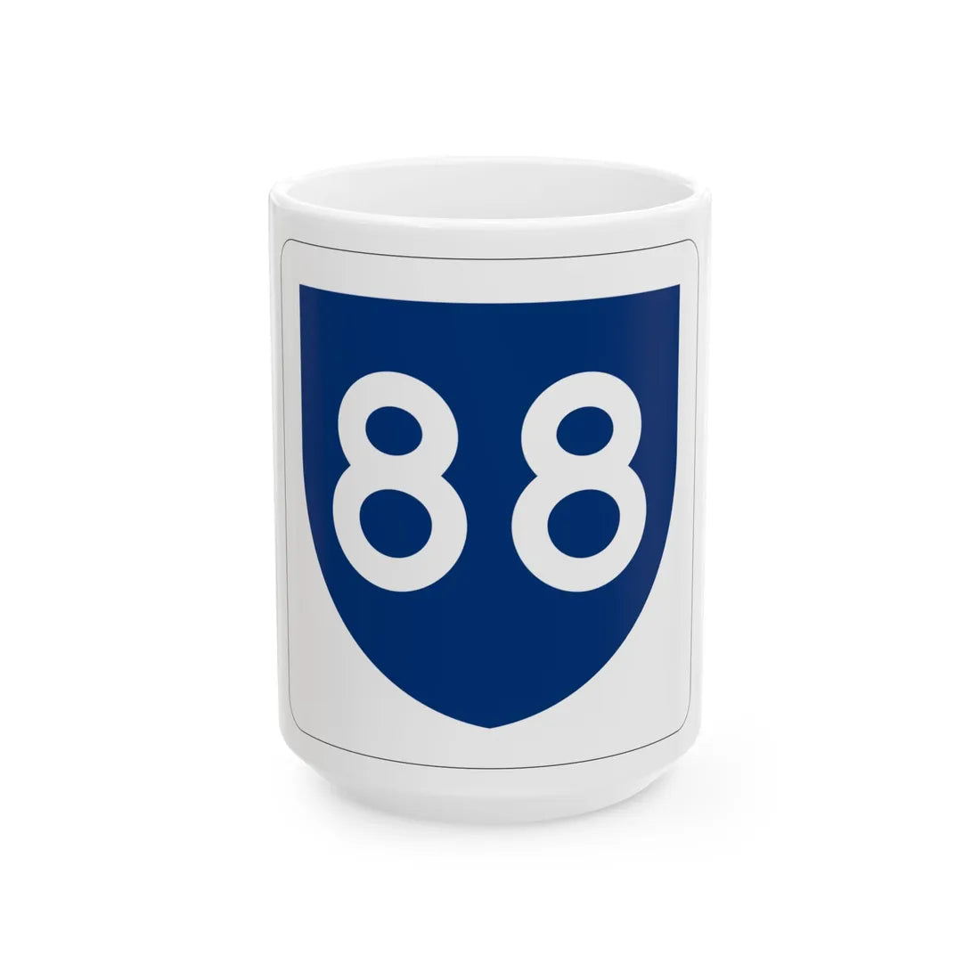 PR primary 88 (Puerto Rico) (Road Sign) White Coffee Mug 15oz - Go Mug Yourself