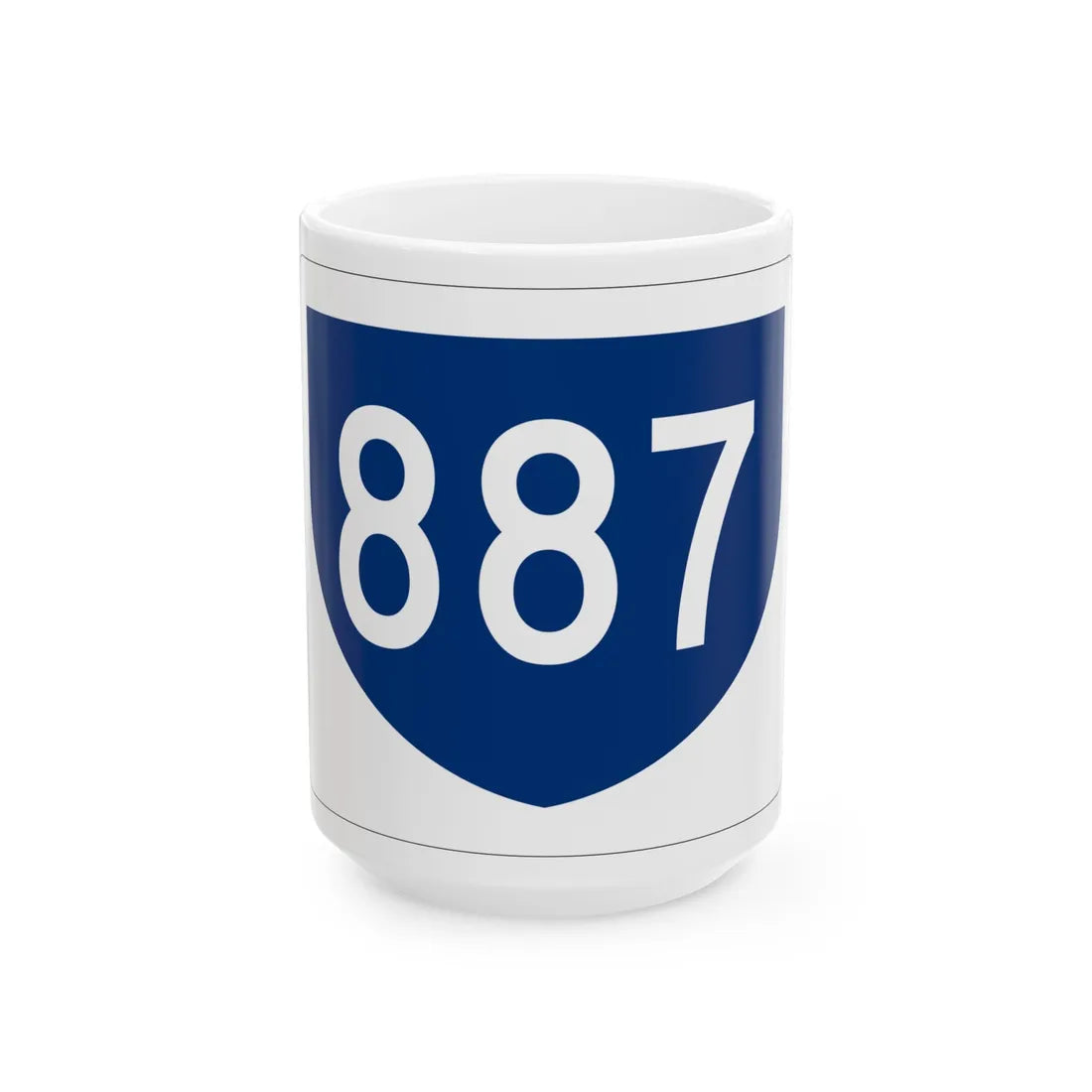 PR primary 887 (Puerto Rico) (Road Sign) White Coffee Mug 15oz - Go Mug Yourself