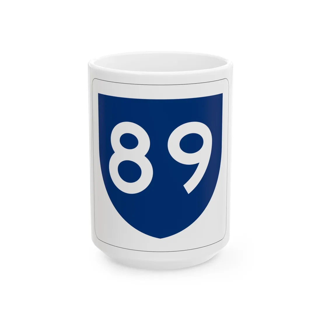 PR primary 89 (Puerto Rico) (Road Sign) White Coffee Mug 15oz - Go Mug Yourself