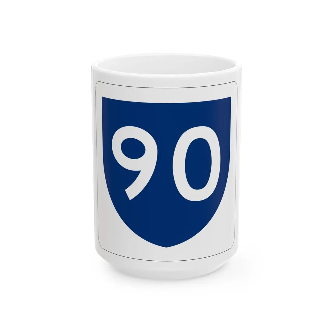 PR primary 90 (Puerto Rico) (Road Sign) White Coffee Mug 15oz - Go Mug Yourself