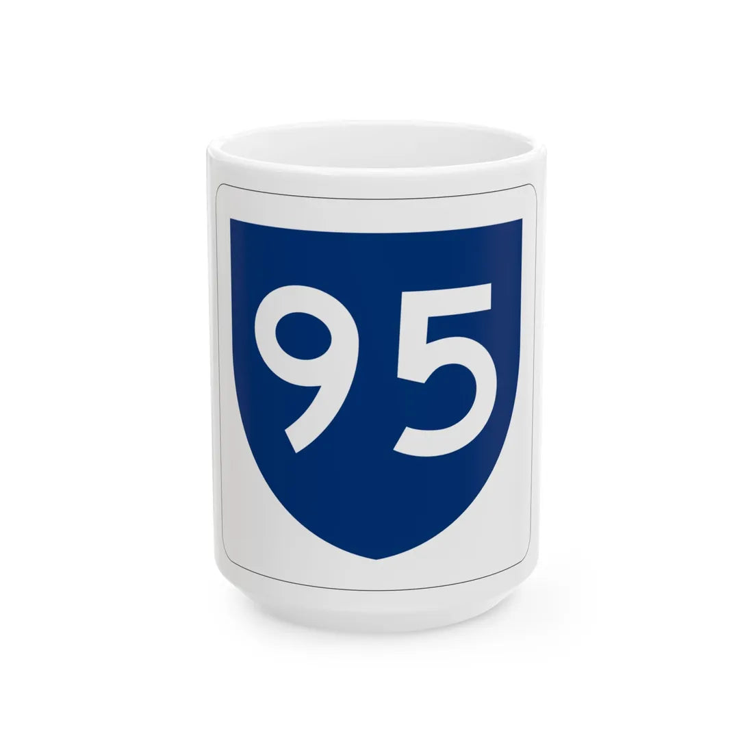 PR primary 95 (Puerto Rico) (Road Sign) White Coffee Mug 15oz - Go Mug Yourself