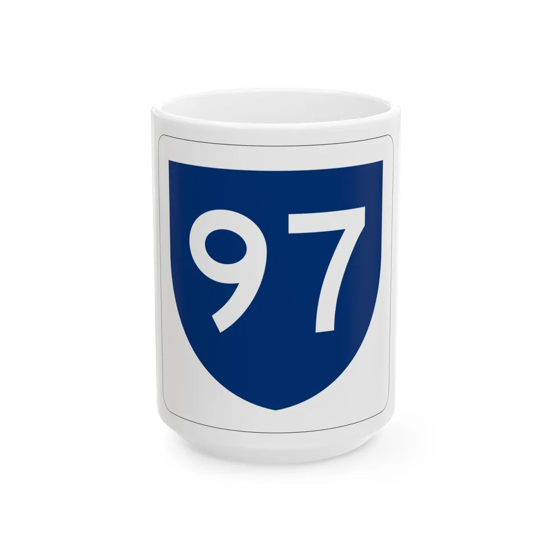 PR primary 97 (Puerto Rico) (Road Sign) White Coffee Mug 15oz - Go Mug Yourself