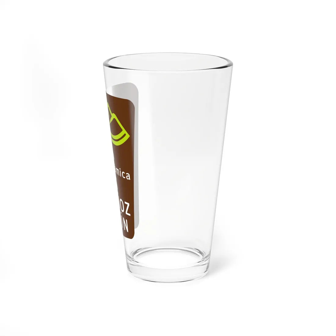 PR scenic route (Puerto Rico) (Road Sign) Pint Glass 16oz - Go Mug Yourself