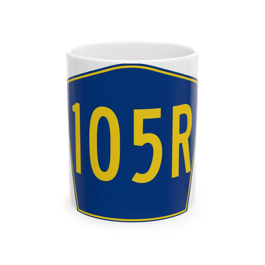 PR secondary 105R (Puerto Rico) (Road Sign) White Coffee Mug 11oz - Go Mug Yourself