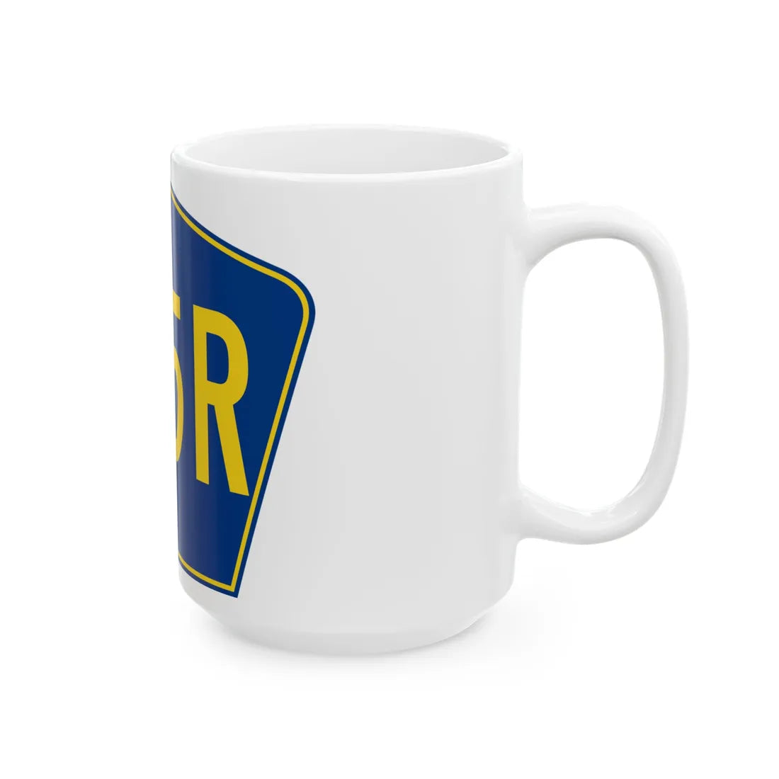 PR secondary 105R (Puerto Rico) (Road Sign) White Coffee Mug - Go Mug Yourself