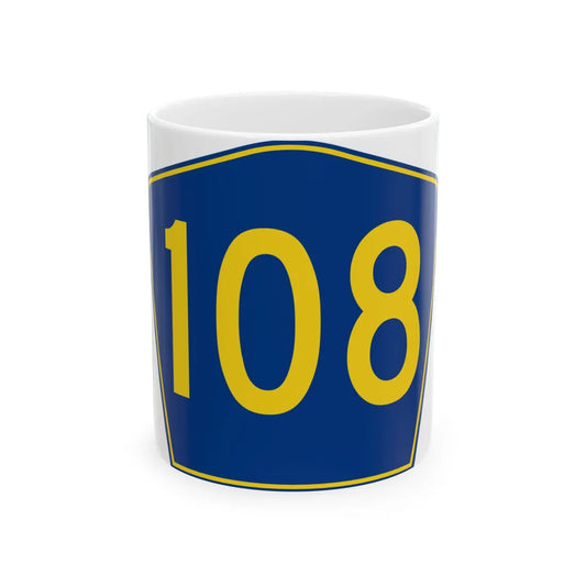 PR secondary 108 (Puerto Rico) (Road Sign) White Coffee Mug 11oz - Go Mug Yourself