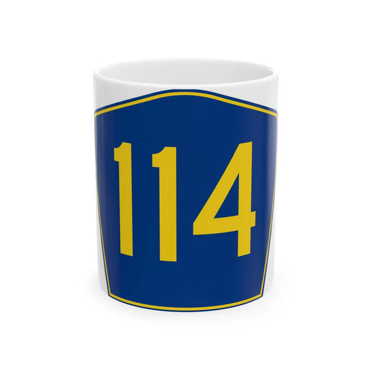 PR secondary 114 (Puerto Rico) (Road Sign) White Coffee Mug 11oz - Go Mug Yourself