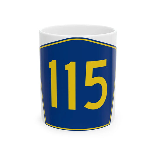 PR secondary 115 (Puerto Rico) (Road Sign) White Coffee Mug 11oz - Go Mug Yourself
