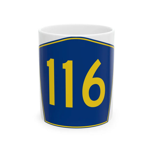 PR secondary 116 (Puerto Rico) (Road Sign) White Coffee Mug 11oz - Go Mug Yourself