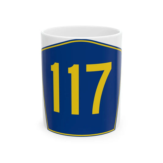 PR secondary 117 (Puerto Rico) (Road Sign) White Coffee Mug 11oz - Go Mug Yourself