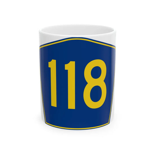PR secondary 118 (Puerto Rico) (Road Sign) White Coffee Mug 11oz - Go Mug Yourself