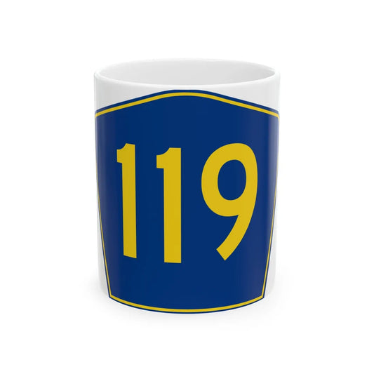 PR secondary 119 (Puerto Rico) (Road Sign) White Coffee Mug 11oz - Go Mug Yourself