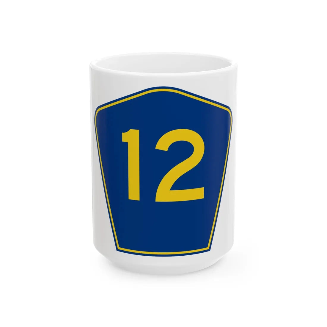 PR secondary 12 (Puerto Rico) (Road Sign) White Coffee Mug 15oz - Go Mug Yourself