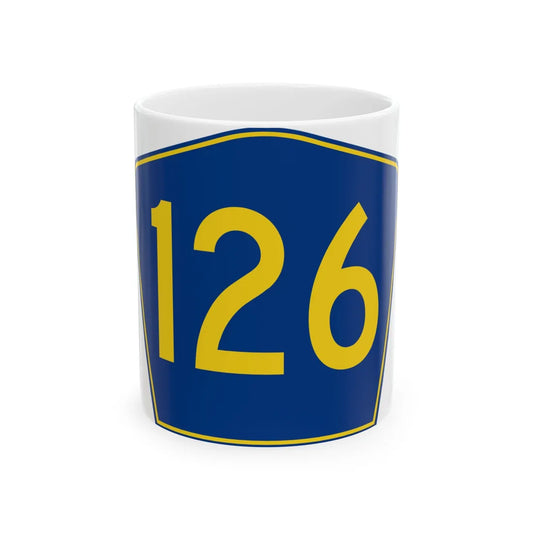 PR secondary 126 (Puerto Rico) (Road Sign) White Coffee Mug 11oz - Go Mug Yourself
